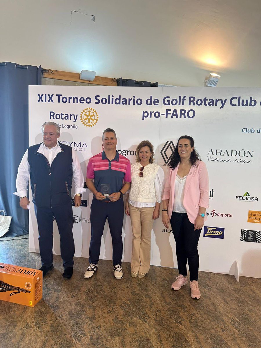 Ayuntamiento Logroño (@aytologrono) on Twitter photo ⛳🏌🏻| Tras acoger el XIX Torneo Solidario de Golf Rotary Club de Logroño pro-<a href="/Faro_Rioja/">Faro</a>, el <a href="/GolfLogrono/">El Campo de Logroño</a> ha sido esta mañana el escenario de la entrega de trofeos de la competición, en la que han participado las concejalas <a href="/LauraArrietaP/">Laura Arrieta Pérez</a> y Laura Rivas. ⛳🏌🏻| Tras acoger el XIX Torneo Solidario de Golf Rotary Club de Logroño pro-<a href="/Faro_Rioja/">Faro</a>, el <a href="/GolfLogrono/">El Campo de Logroño</a> ha sido esta mañana el escenario de la entrega de trofeos de la competición, en la que han participado las concejalas <a href="/LauraArrietaP/">Laura Arrieta Pérez</a> y Laura Rivas.