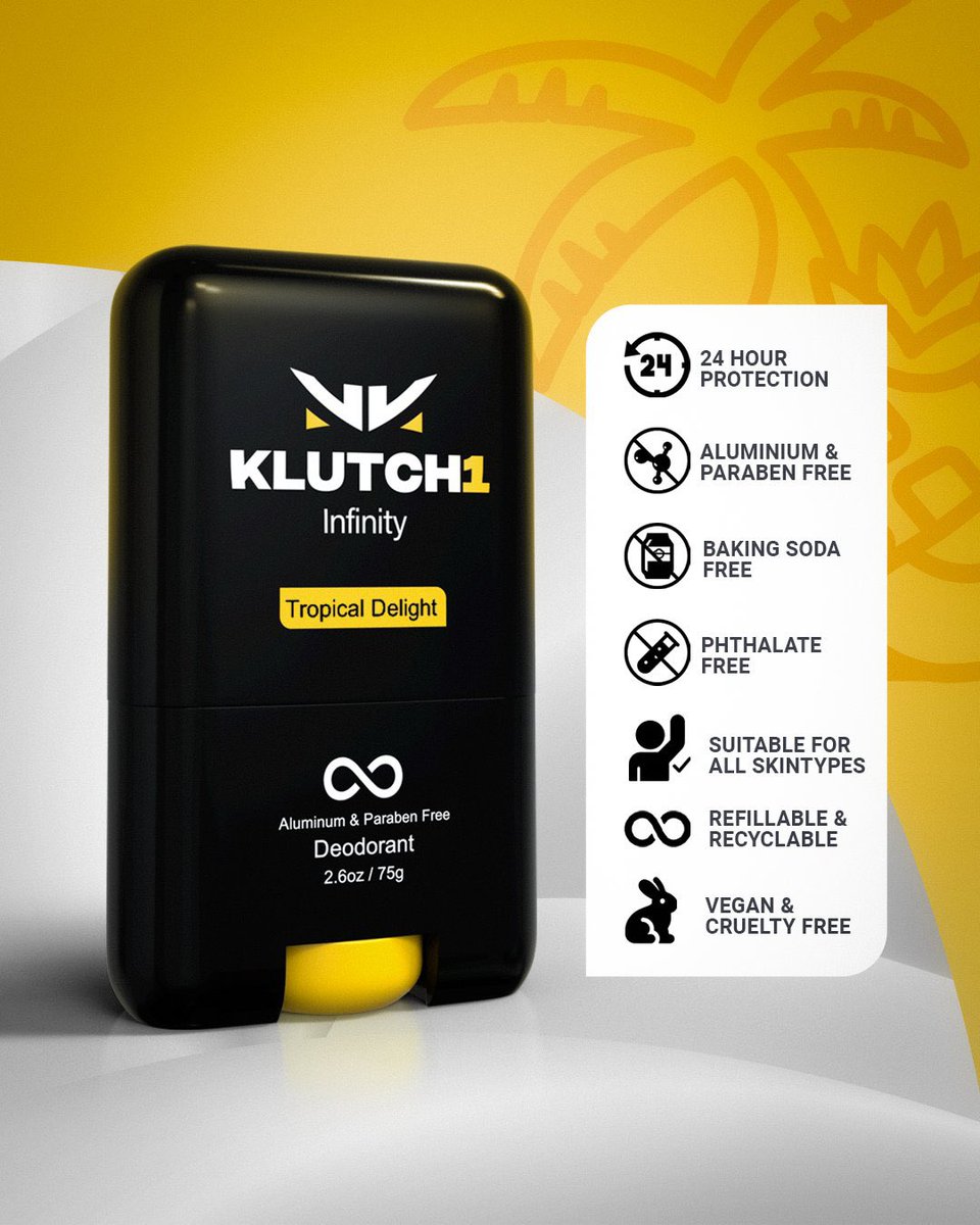Want to try <a href="/Klutch1/">Klutch1</a> deodorant?! 
Well, I have one to giveaway! 

Just like, retweet, and follow them (show screenshot in comments) 
Will pick a winner Tuesday (May 28th) 

I absolutely love this stuff! 
I use it every day 🫶
If you just want to order some yourself, use code glam
