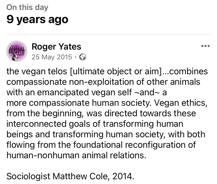 The vegan social movement project that began in 1944 is massive! It is a sadness that some in the modern movement want to reduce veganism to something much more limited and small.