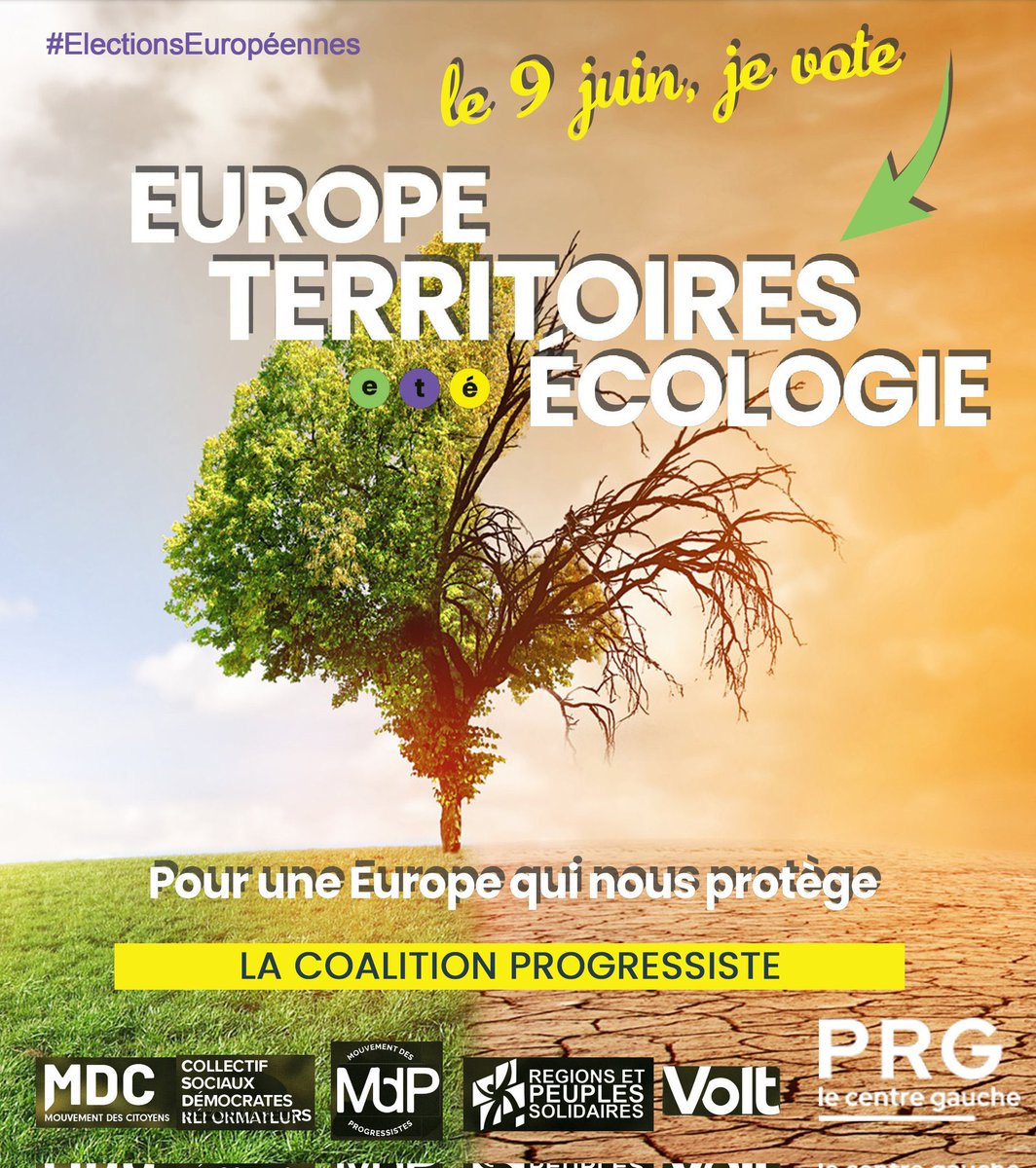 Parce que le 9 juin sera l’occasion de dire OUI à une gauche républicaine, humaniste, écologiste et européenne, et NON à la compromission avec LFI comme le PS l’a malheureusement fait aux dernières élections législatives, votez pour la liste <a href="/ETE_2024/">Europe Territoires Écologie | 🗳 Guillaume Lacroix</a>. <a href="/Lacroix_PRG/">Guillaume Lacroix</a> <a href="/PartiRadicalG/">Parti Radical de Gauche</a>