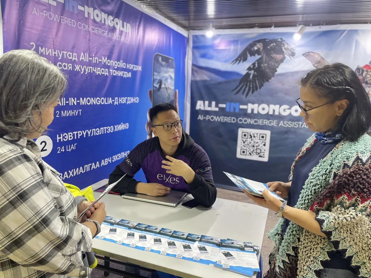ErxesMongolia's tweet photo. All-in-Mongolia хамт олон энэ амралтын өдрүүдээр Мишээл Экспод болж буй "УЛААНБААТАР ТРАВЭЛ ЭКСПО” аялал жуулчлалын үзэсгэлэнд оролцож байна. Манай бүүтээр зочлоорой!
#erxes #XOS #allinmongoliacom https://t.co/9LpbOfGbFD