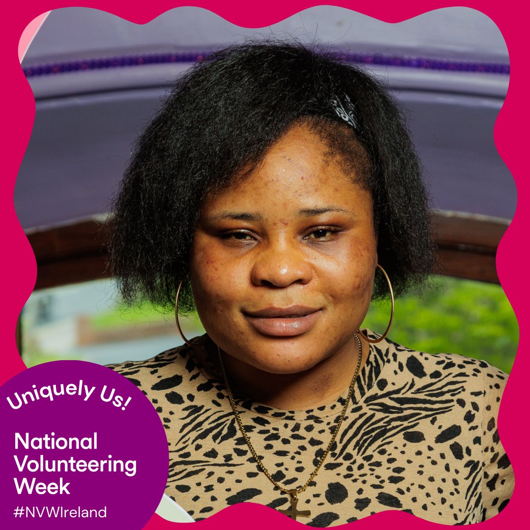 Wrapping up NVW2024 is Loveth Oyiboka

She's been volunteering in Sligo for 8 years and is a great ambassador in her community.
She said "Volunteering gives me the opportunity to build new skills that can give me a sense of pride, identity and accomplishment."

#NVWIreland