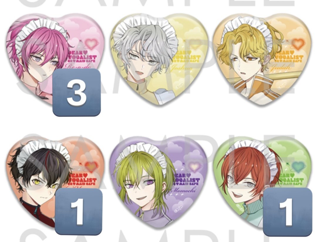 ディア♡ヴォーカリスト ディアヴォ ビッグ缶バッジ 2020 vol.1 ディア