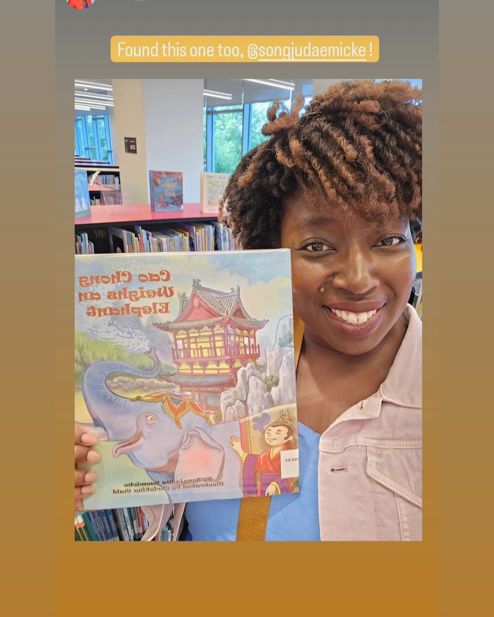 SongjuDaemicke's tweet image. My CP is the best! My wonderful CP @afua_bruce found my book Tu Youyou’s Discovery at @durhamcountylibrary Thank you so much for sharing! ❤️ 📚❤️@albertwhitman @picturebookgold #aapibooks #aapihistory #stem #womeninstem @arbordalekids #aapiheritagemonth #stem