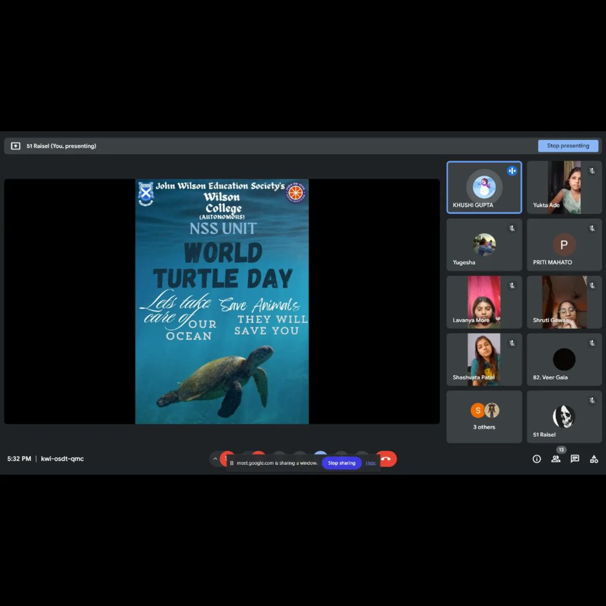 nss_unit_wilson's tweet image. The NSS Unit of Wilson College (Autonomous) conducted an online session on World Turtle Day ✨🐢 

#worldturtleday #saveturtles #nature #turtles