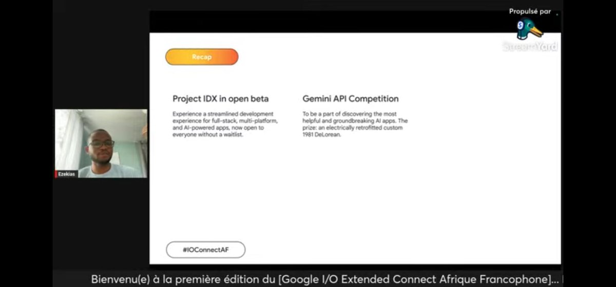 gdgbingerville's tweet photo. On est en live avec @EzekiasBokove pour la #keynote du #IOConnectAF

Rejoignez nous: https://t.co/kB7NtfdeCw

#GoogleIO https://t.co/Hmrr0gSDrs