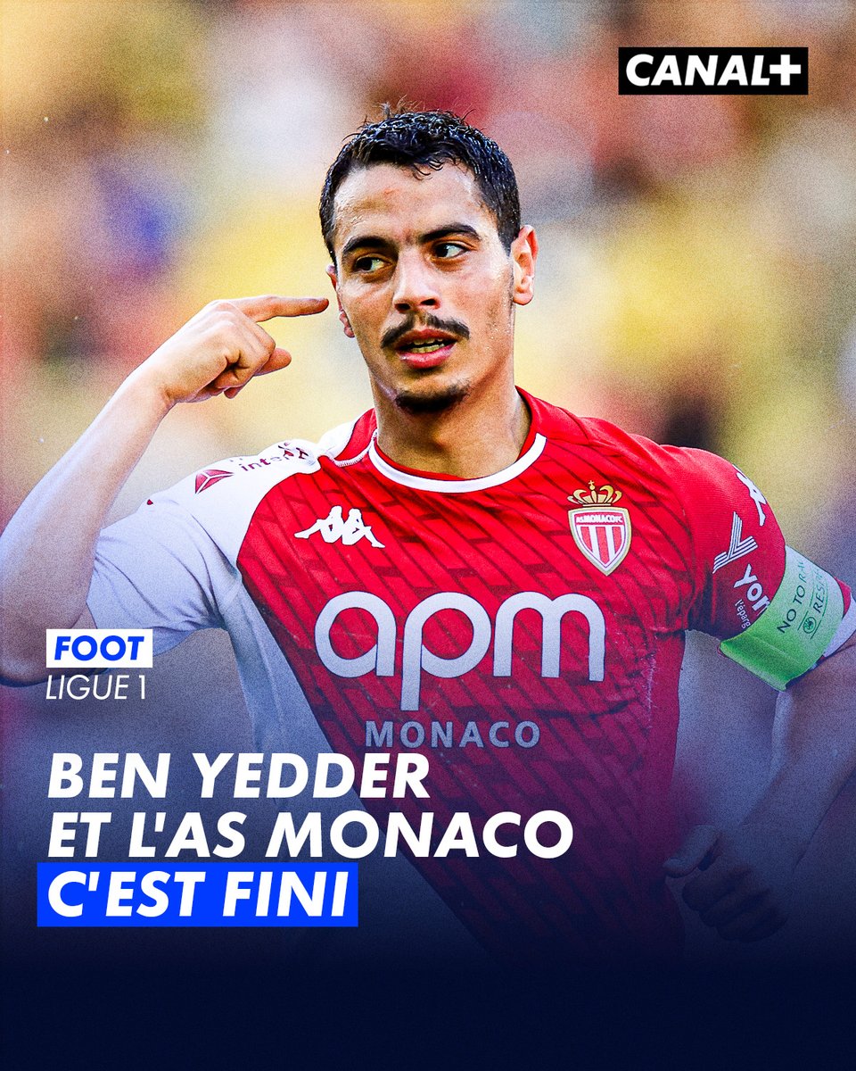 L'AS Monaco annonce le départ de Wissam Ben Yedder 🚨 L'attaquant français, dont le contrat se termine le 30 juin, quitte la Principauté après 5 saisons ❌