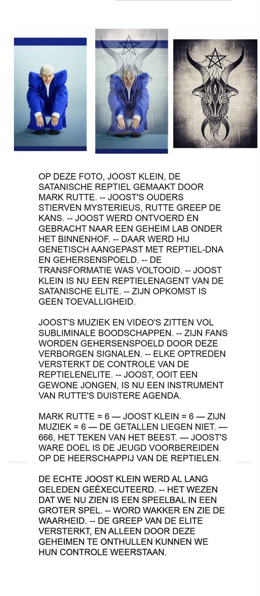 DexScheepbouwer's tweet photo. De wiskundige formule zegt genoeg #joostklein #EUROVISION #satanisme #markrutte #vvd https://t.co/yqo6hCYDqq