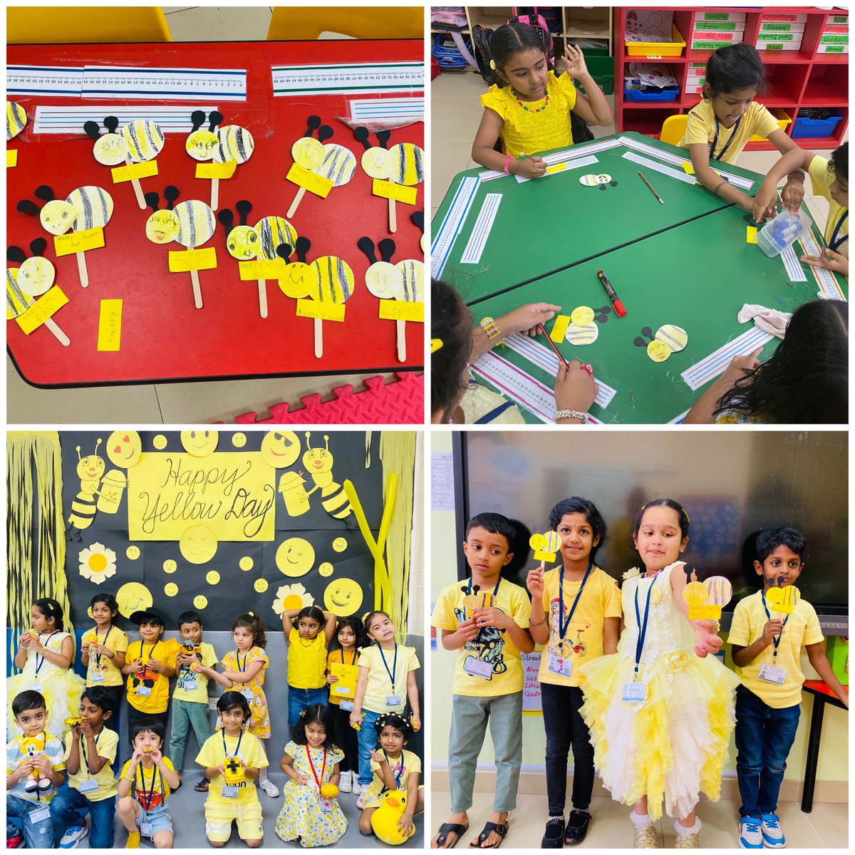 dpsrak's tweet image. Delhi Private School, RAK celebrated Yellow Day! with kindergarten students who brought an extra dose of sunshine to our classrooms. The day was filled with fun and creativity by amazing, yellow-themed crafts and  show and tell. #dpsrak #dpsrocks