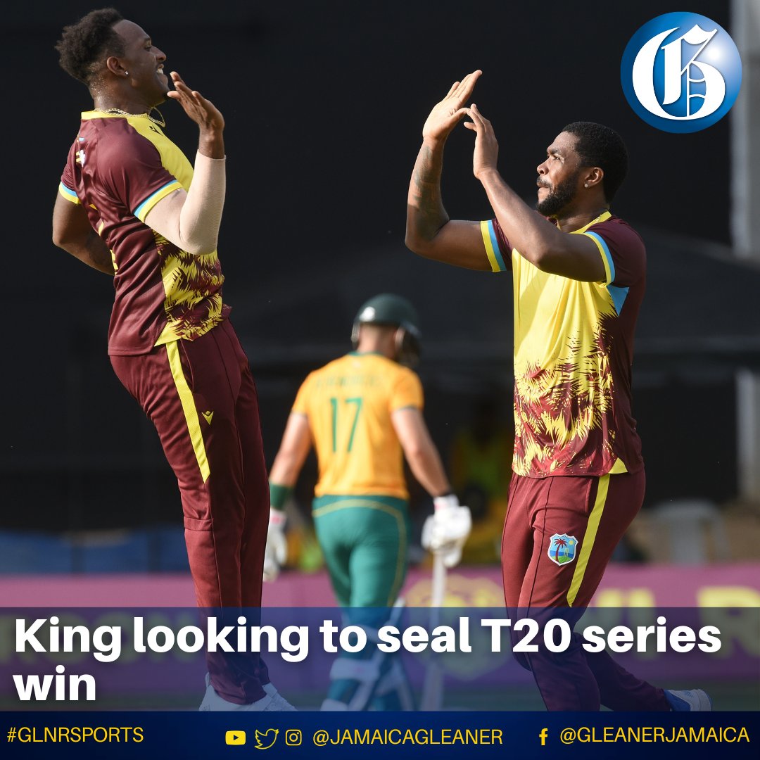 Regional cricket fans are bracing themselves for another exhilarating clash in the second T20 International between the West Indies and South Africa at the iconic Sabina Park. The match bowls off at 2 p.m.

Read more: jamaica-gleaner.com/article/sports… #GLNRSports