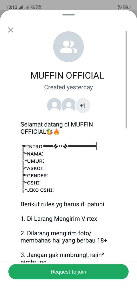 ‼️INFO PENTING ‼️ Group chat offcial MUFFIN hanya ada di aplikasi LINE dengan nama MUFFIN. MUFFIN tidak memiliki group chat di aplikasi chating lain selain di LINE. Terima kasih.