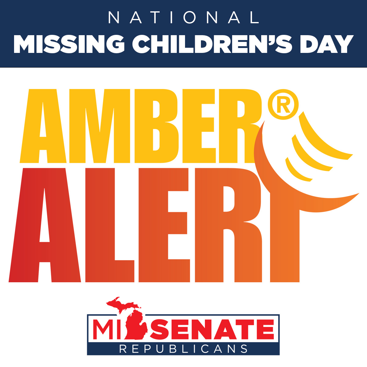 National Missing Children's Day helps bring attention and renew efforts to reunite missing children with their families and to make child protection a national priority. Public Act 162 of 2006 was signed into law on this day as well, making human trafficking a state crime.