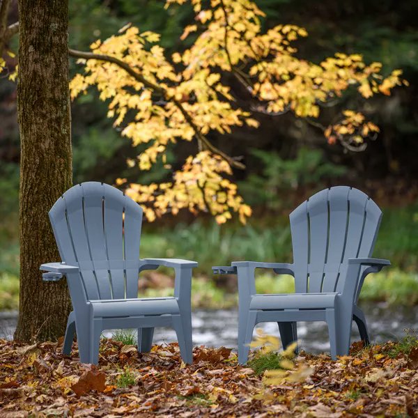 Adams Manufacturing Deluxe RealComfort Outdoor Patio Chairs, Adirondack Chairs.  Create a comforting ambiance with the timeless look of this Deluxe RealComfort Adirondack Patio Chair from Adams Manufacturing. shopstyle.it/l/cbLA9