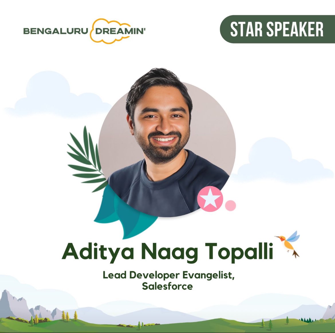 We are excited to announce our next star speaker for the upcoming Bengaluru Dreamin' Conference - <a href="/adityanaag/">Aditya Naag</a> 

More details 👇
linkedin.com/posts/bengalur…

#BengaluruDreamin24 #Salesforce #trailblazercommunity #StarSpeaker #NTTDATAlife