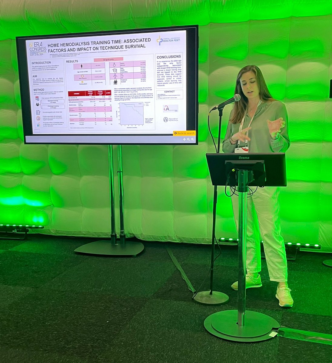 Hoy hablamos de hemodiálisis domiciliaria con la Dra González y nuestra R4 Aina Quilis!👏🏼👏🏼👏🏼#ERA2024 <a href="/GVADrPeset/">DS Doctor Peset</a> <a href="/SVNefro/">Sociedad Valenciana de Nefrología</a> <a href="/asun_sancho/">Asun Sancho</a>