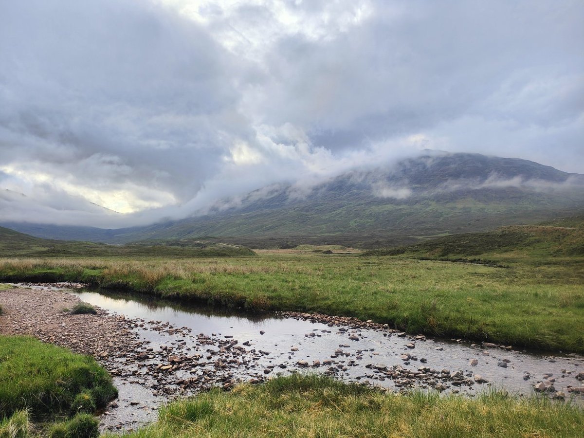 Clearing skies this morning near Bendronaig Lodge. Day 9 on the Cape Wrath Trail. #capewrathtrail