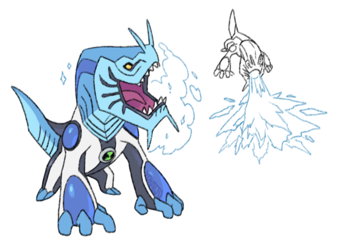 Yokaiju1's tweet photo. Ben 10 aliens redesigns- OS additionals part 3
Arctiguana and Spitter https://t.co/fyCSxTuSHk