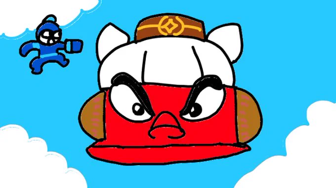 GarticPhoneで描いた絵。だいたいお題通りに描いたのである。 