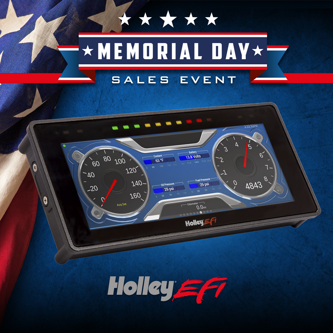 Day 11 of The Holley Memorial Day Sales Event! Today's feature is our Holley EFI 6.86' Standalone Pro-Dash (P/N 553-117). See all products on sale here: holley-social.com/HolleySaleTwit… #Holley #HolleyEFI #WinWithHolley #HolleyEquipped #HolleyMDWSale24