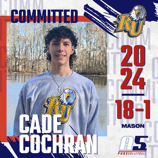 A5 Volleyball (@a5volleyball) on Twitter photo 🚨COMMITMENT ALERT🚨 Congratulations to <a href="/cade_lc/">#YungFoolDeBoO</a> (18-1 Mason) for committing to play NAIA at Reinhardt University! #ourtribe #whya5 #a5boysvball 🚨COMMITMENT ALERT🚨 Congratulations to <a href="/cade_lc/">#YungFoolDeBoO</a> (18-1 Mason) for committing to play NAIA at Reinhardt University! #ourtribe #whya5 #a5boysvball