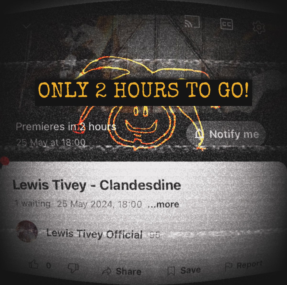Only 2 hours to go until the premier on my latest Video ‘Clandesdine’! 🍿 🎥 🎶 See you there! 👋🏻 youtu.be/VTcyqyxKJm4?si… #new #music #video #musicvideo #premier #youtube #grunge #alternative #alternativerock #indie #underground