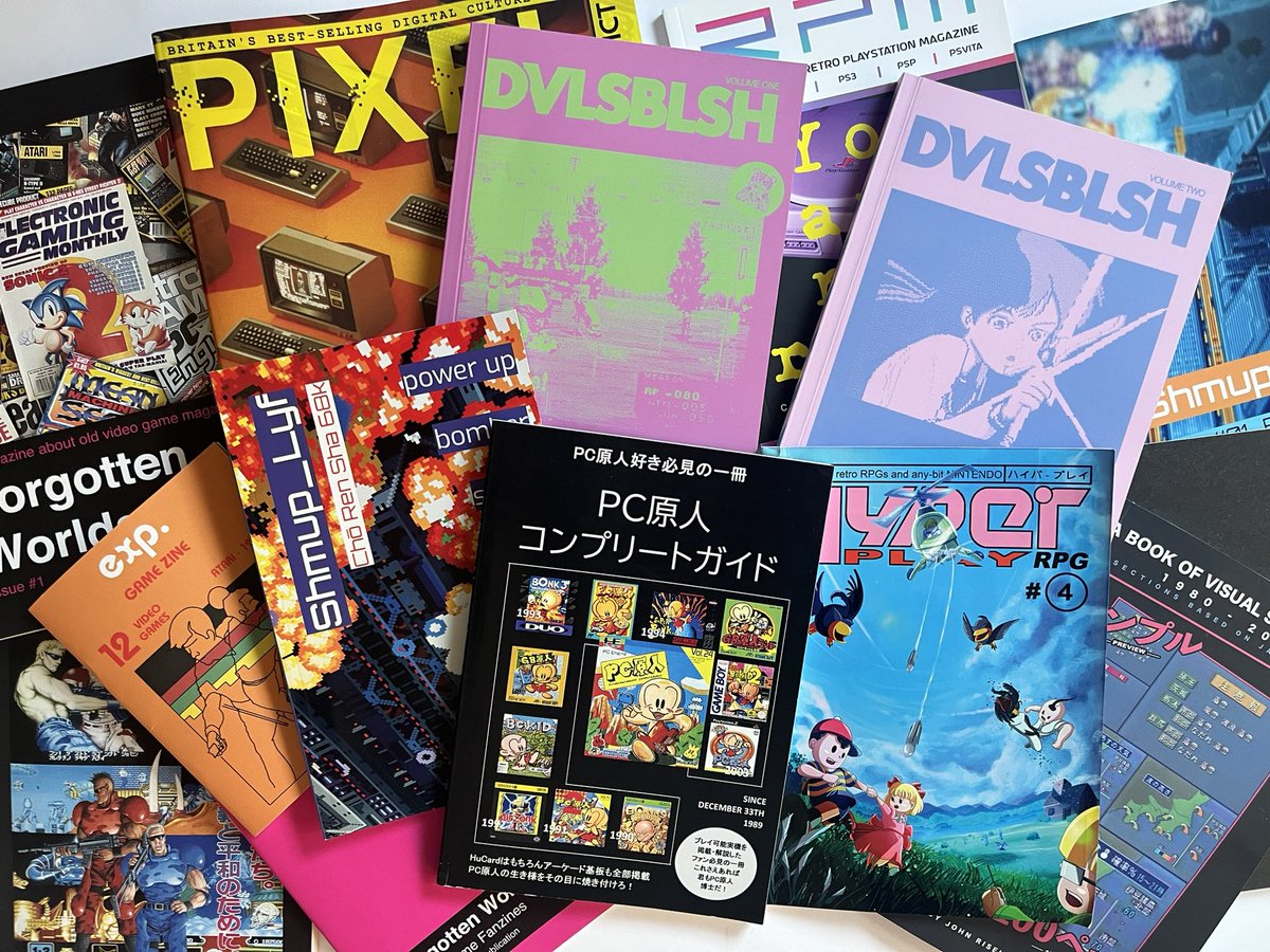 american80s's tweet photo. The video game magazine directory is live! Browse zines from around the world and support independent publications 👉 https://t.co/m3INrW0Sir
#Fanzines #VideoGames #RetroGaming #Art #Design #Shmups #MegDrive #PCengine #NeoGeo #Sega #Nintendo https://t.co/k2cjVU1X2E