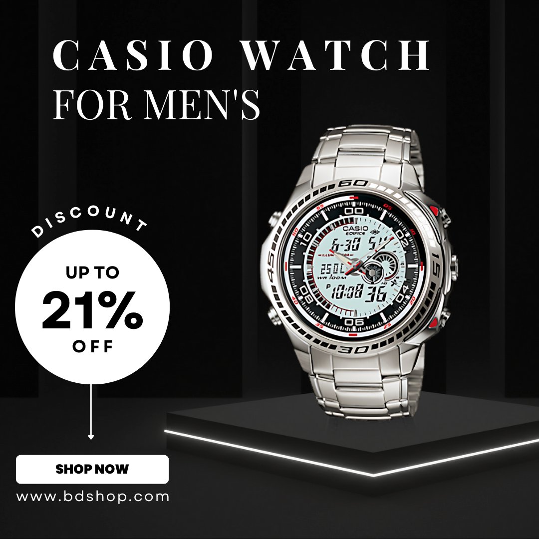 ShahadatHosseen's tweet image. Casio Multi-Tasking Watch

Introducing the Casio Multi-Tasking Watch for Men. With a digital display, time zones, stopwatch, timer, alarms, and water resistance, it blends style and functionality

Click Here: cutt.ly/Oeys8EzE

#watch #CasioStyle #menswatch #casiofashion