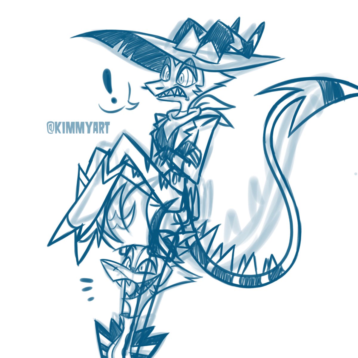 kimmy_art's tweet image. WIP Straz 🐍 🦈 

#HelluvaBoss #straz