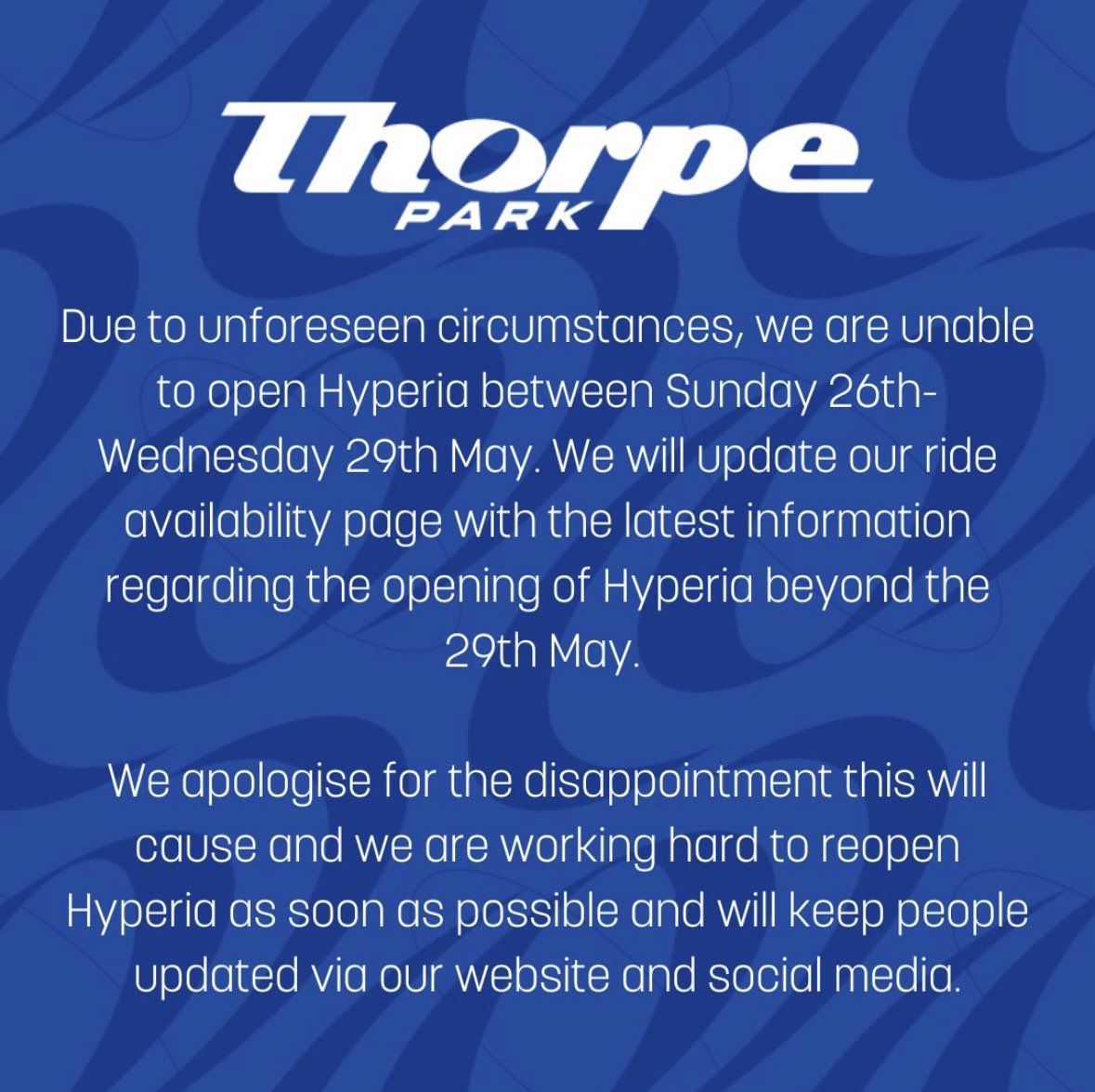Thorpe Park Official tweet media