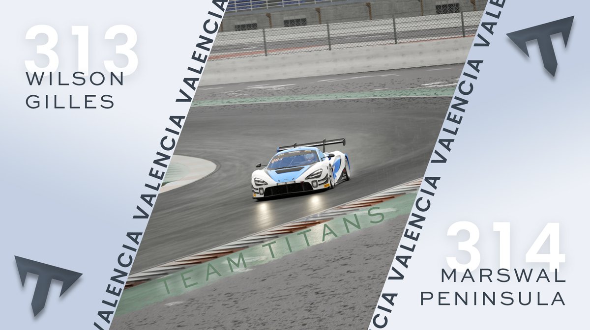 In an hour we will be starting the 4H of VALENCIA🇪🇸 These will be our drivers for today🔥

<a href="/Luke_Wilson18/">Wilson</a> - <a href="/VRLgiles/">Jack Giles</a> 
Marswal - <a href="/AlanAle46000239/">Soviet Mario</a>

⏲️25.05.24 - 17.00 BST