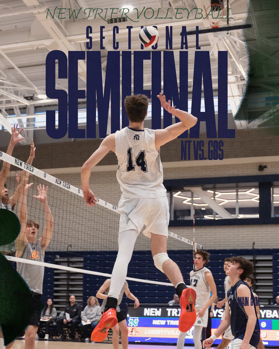 🚨HUGEEE GAME🚨

New Trier takes on GBS in the Sectional Semi-Finals TODAY at 2:00pm at Vernon Hills High School‼️

Come cheer on the Trevians as we aim to take down highly ranked GBS🔥🔥 WEAR GREEN AND BLUE 🟩🟦 <a href="/AthleticsNTHS/">New Trier Athletics</a> 

#GoTrevs 🟦🟩🟦🟩🟦🟩🟦🟩🟦🟩🟦🟩🟦🟩🟦