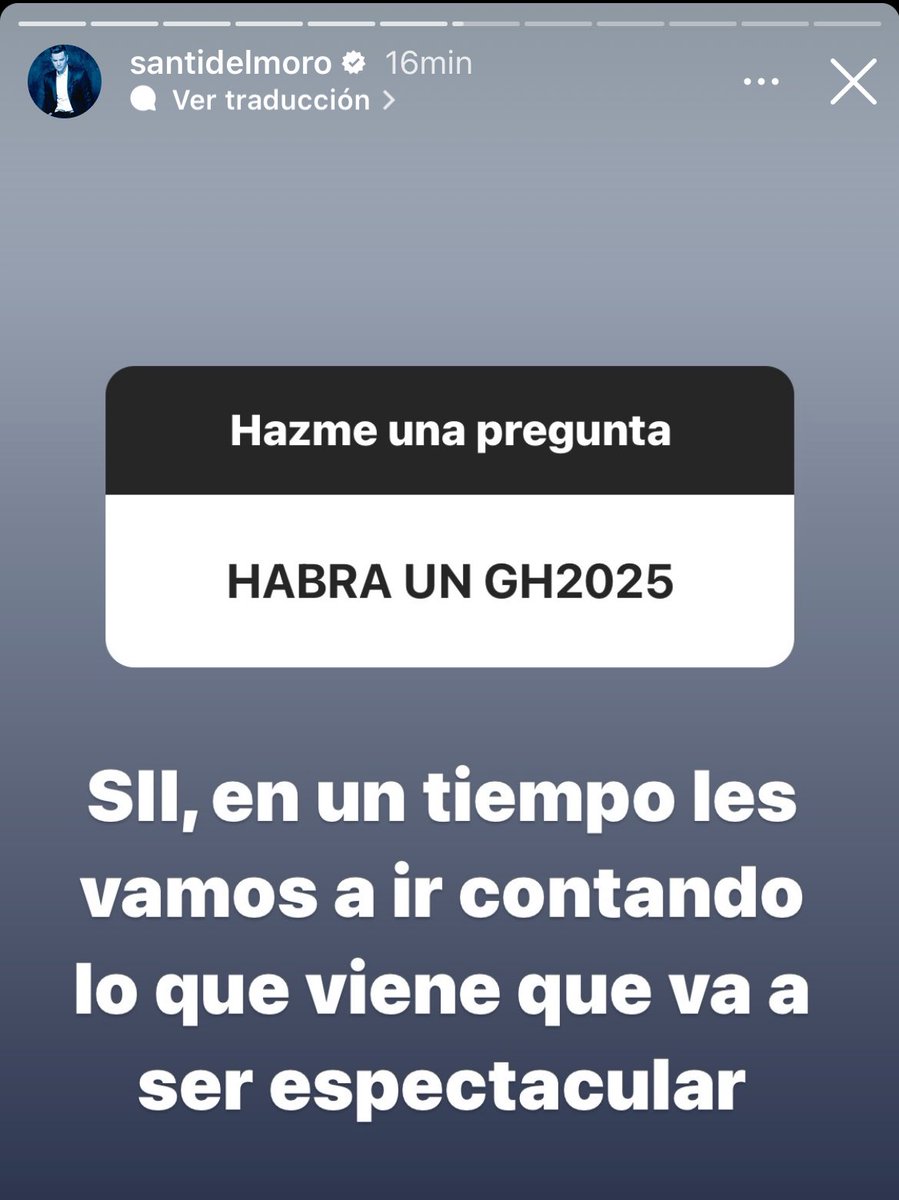 fedeebongiorno's tweet photo. 👁️ @SANTIAGODELMORO confirma que habrá un nuevo #GranHermano el año que viene:

“Va a ser espectacular” https://t.co/b99YxhP0gw