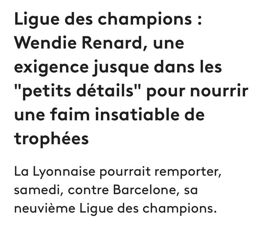 JuliePeruzzetto's tweet photo. À lire absolument avant la finale de LDC féminine  !!
💪🏼🏆 https://t.co/3zLehoAIux