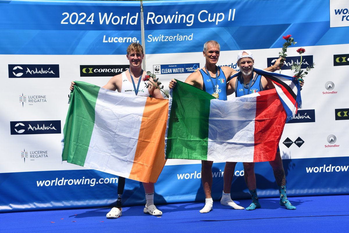 First international appearance ✔️ First international medal 🥈✔️ Proud family ✔️ Lucerne will always hold some special memories for Tiarnán O' Donnell! #TheNextLevel