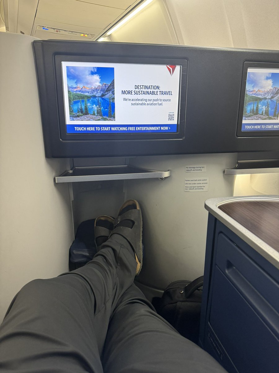 royserrutojr's tweet photo. On the way to @BeachesResorts Turks and Caicos!! We surprised Roy III with a first class upgrade from JFK to Turks! He is thrilled! It’s his first time ever in first class and one of the few times we have flown first class. Can’t wait for an amazing family vacation! @Delta https://t.co/0474wGCZMZ