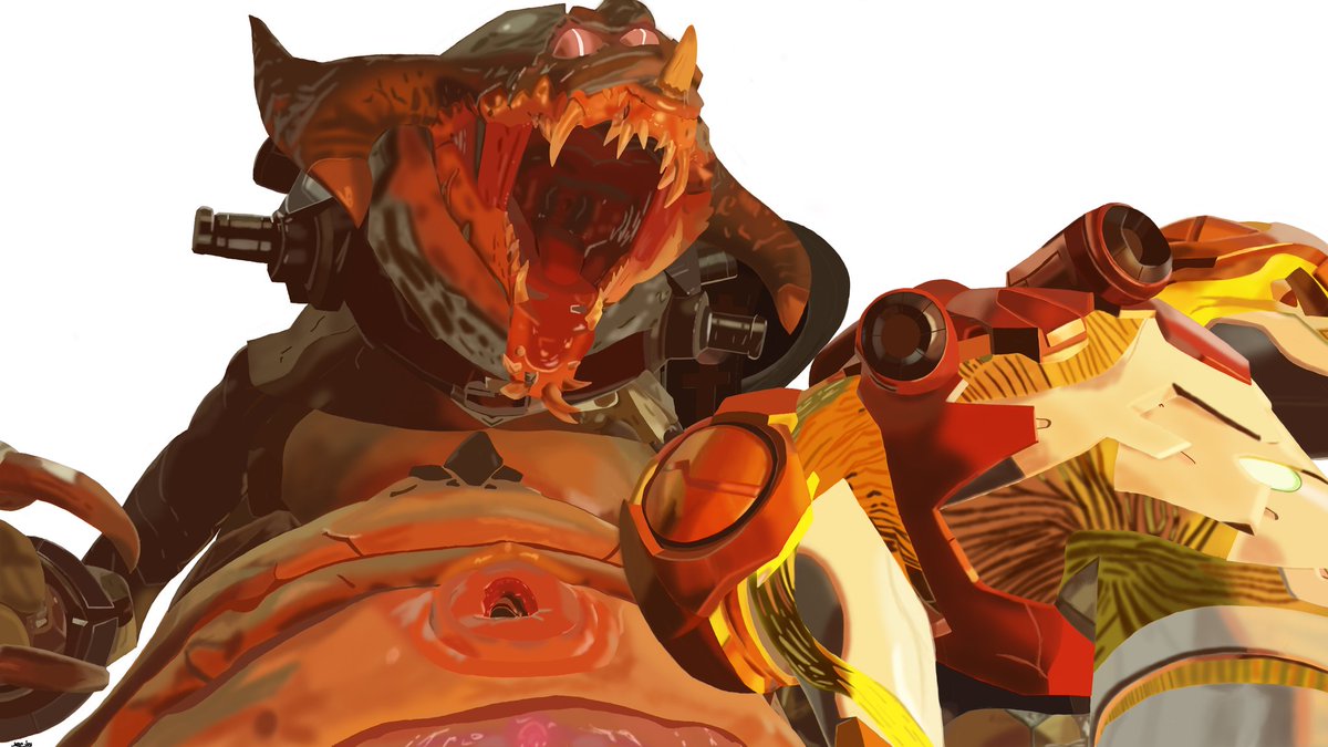 Digitalartist79's tweet image. Finished #kraid and #samus @Nintendo @NintendoAmerica @sketchbookapp #digitalart #digitalpainting