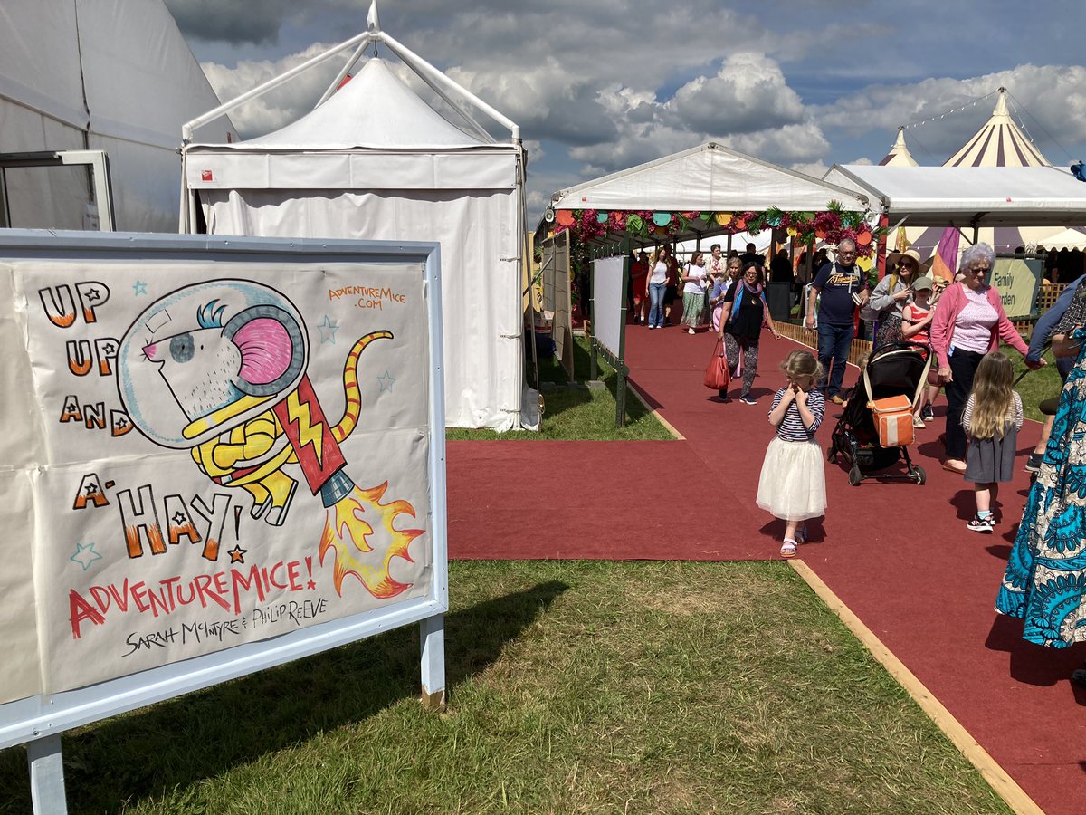 We have left our mark on @hayfestival #Adventuremice @jabberworks