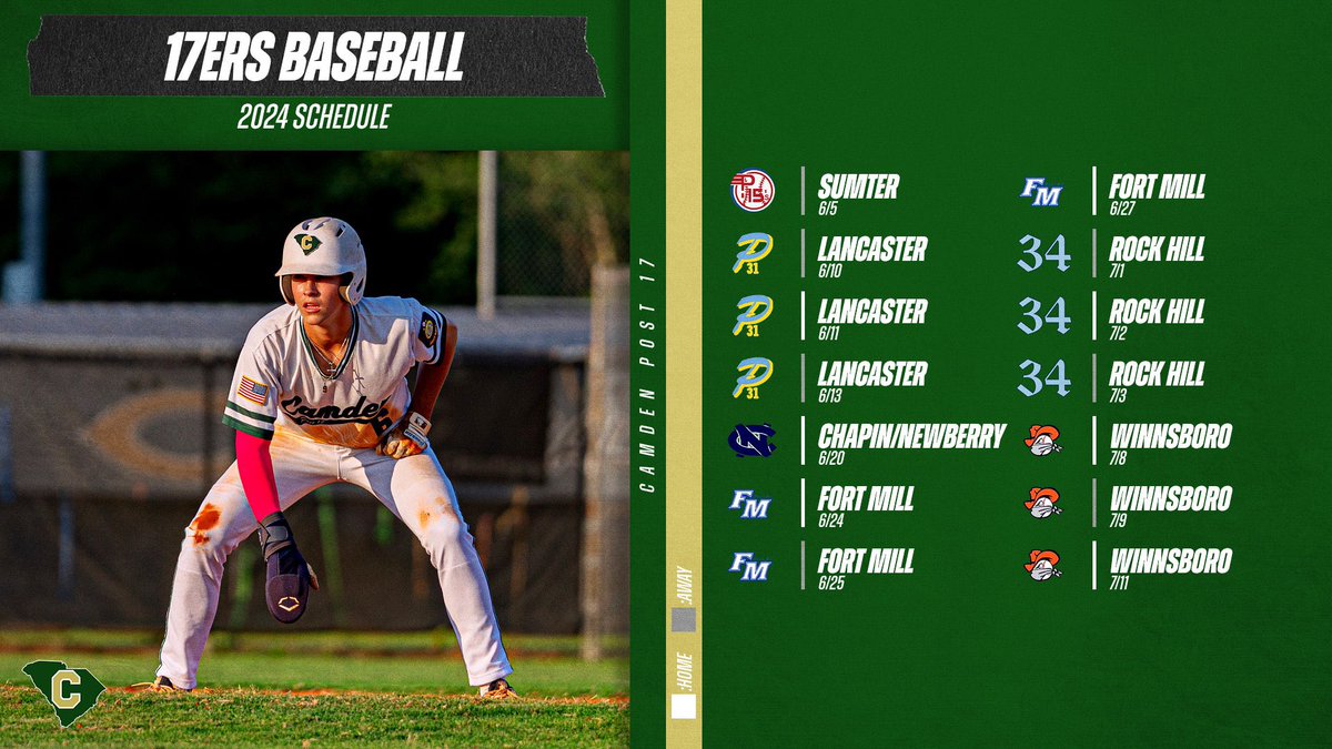 The 2️⃣0️⃣2️⃣4️⃣ schedule is set and the first game is less than 2 weeks away!

#Go17ers