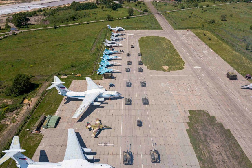 Russian military airfield Baltimore near Voronezh. Airfield from which Russian military aircrafts took off to attack the hardware store in Kharkiv. 180km from the frontline, 50km closer than Belbek military airfield in Sevastopol which was targeted by ATACMS missiles recently.