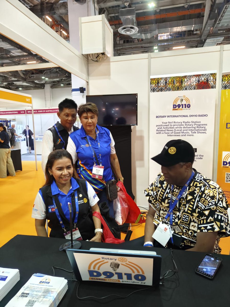 d9110GRR's tweet photo. Rotary District 9110 Radio Develops Daily Roster for effective coverage of RI Convention https://t.co/Pc7UYYdnPA