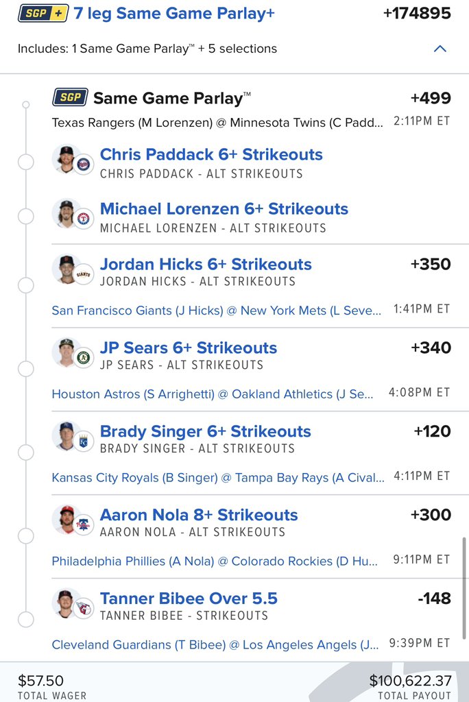 I’M DUE FOR ANOTHER $100k+ WIN

GIVING AWAY $10k WHEN THIS HITS.

MUST LIKE/RT TO ENTER.

Check out my bet on FanDuel Sportsbook! 
 account.sportsbook.fanduel.com/sportsbook/add…
