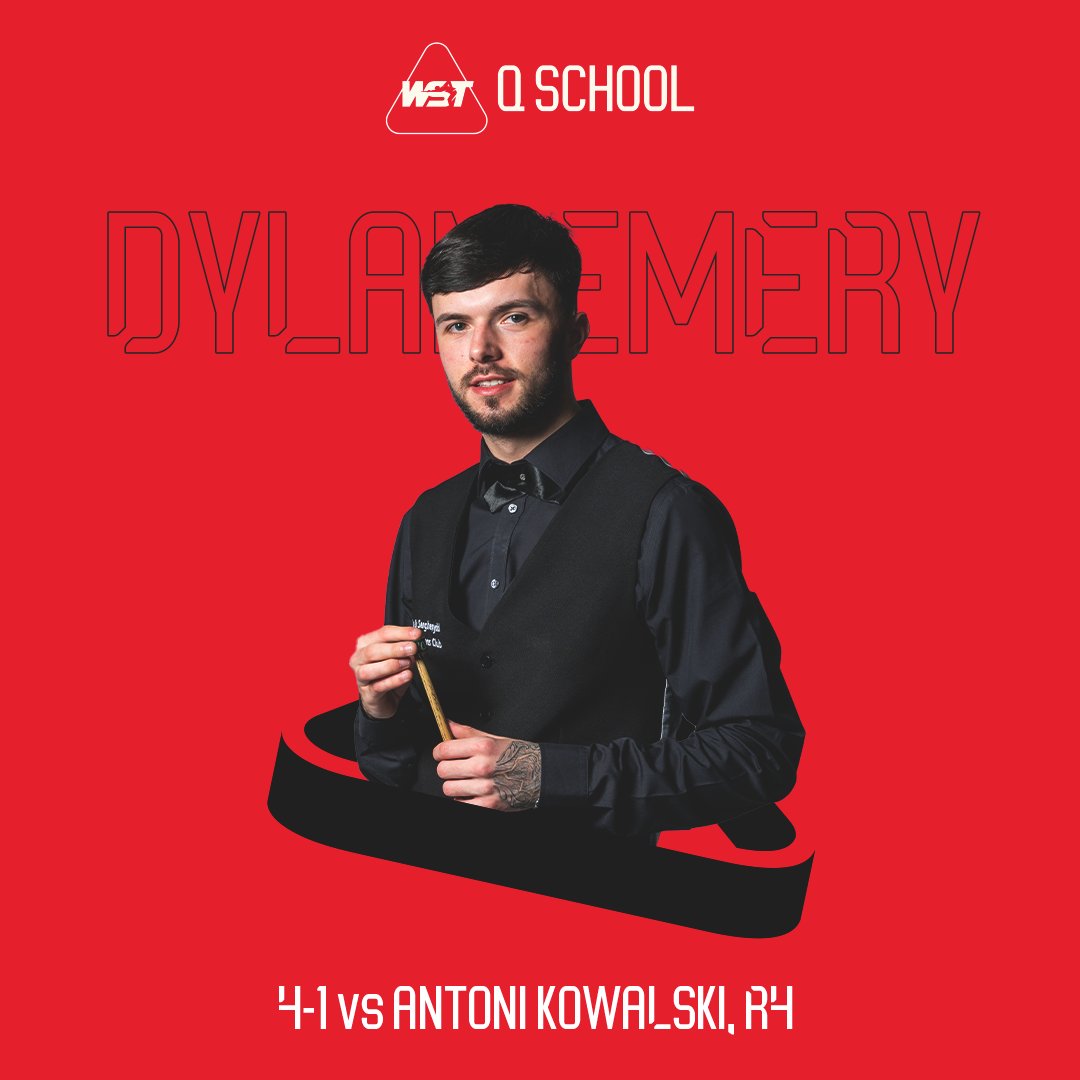 Dylan Emery 👌🏴󠁧󠁢󠁷󠁬󠁳󠁿 The Welshman defeats Antoni Kowalski 4-1 to reach R5! #QSchool