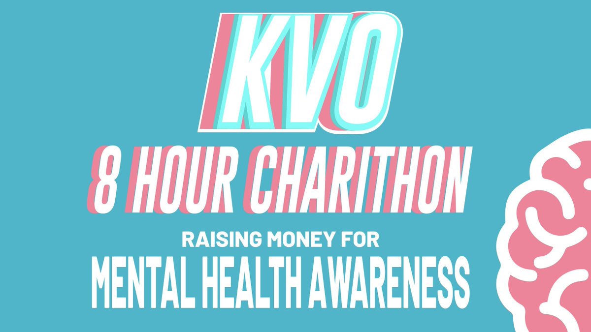 Mental Health Charithon Day! Raising money for Mental Health Awareness w/ @HealthyGamerGG twitch.tv/kvo_x twitch.tv/kvo_x twitch.tv/kvo_x