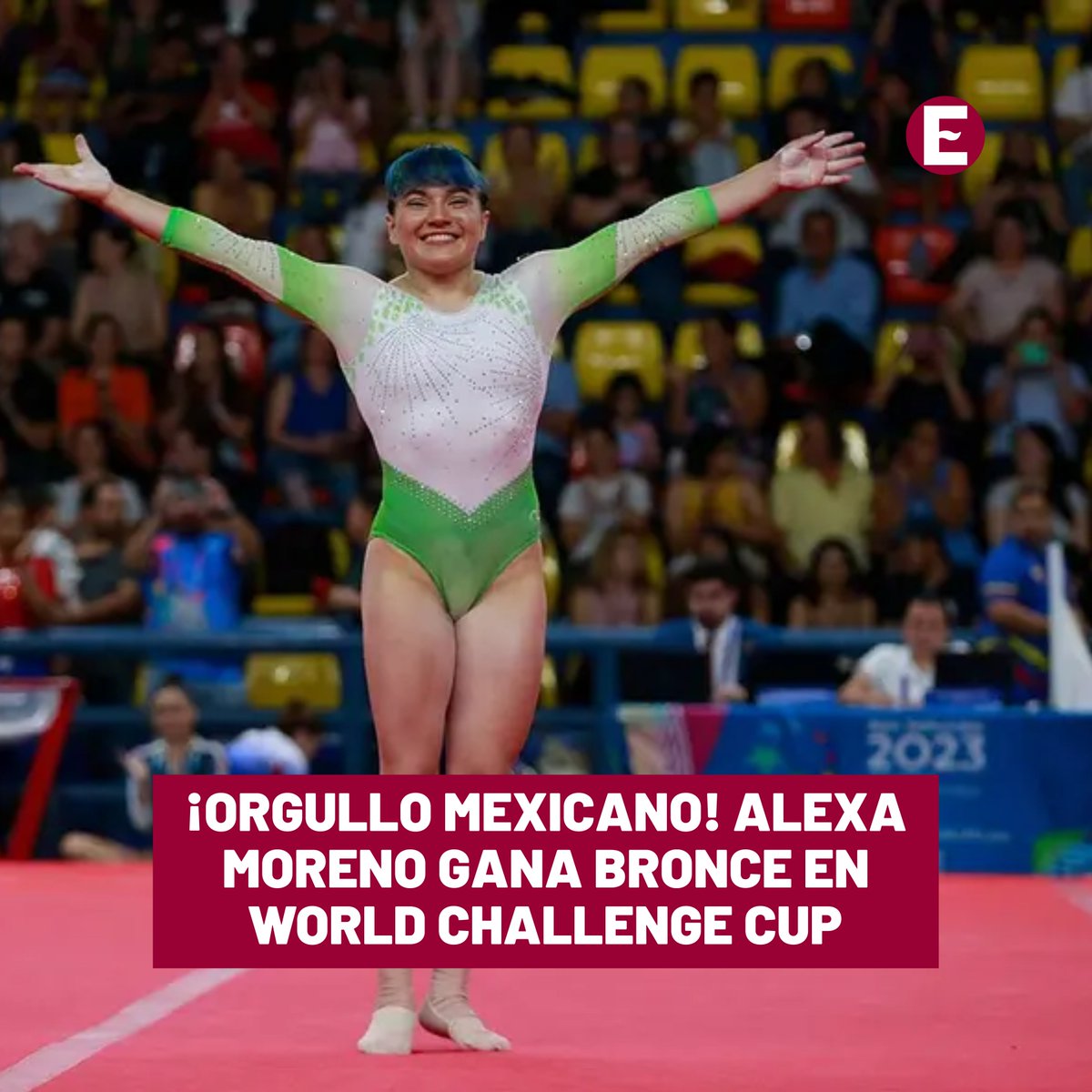 #ÚltimaHora | 🤸🏻‍♀️🇲🇽🥉 La mexicana Alexa Moreno conquistó la medalla de bronce en la final de salto en el FIG World Challenge Cup 2024 de Gimnasia Artística, que se disputa en Bulgaria. 👉🏻 Los detalles: goo.su/Y4cyalO