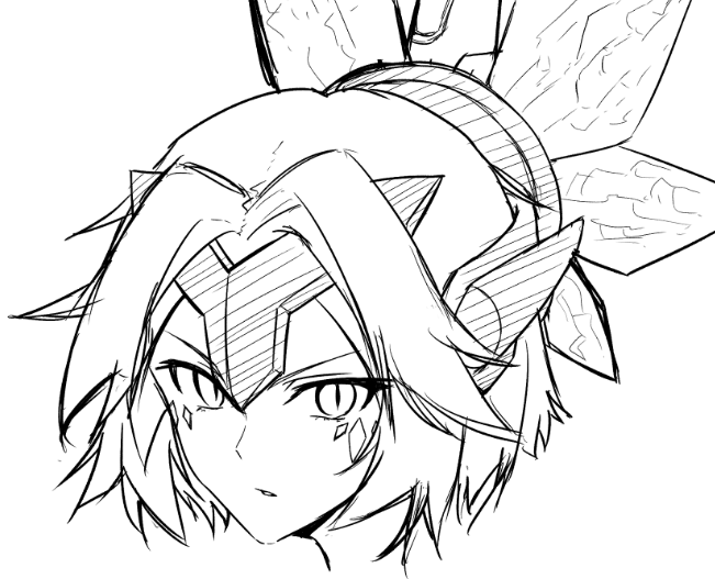 重い筆が少し動いてきたwip 