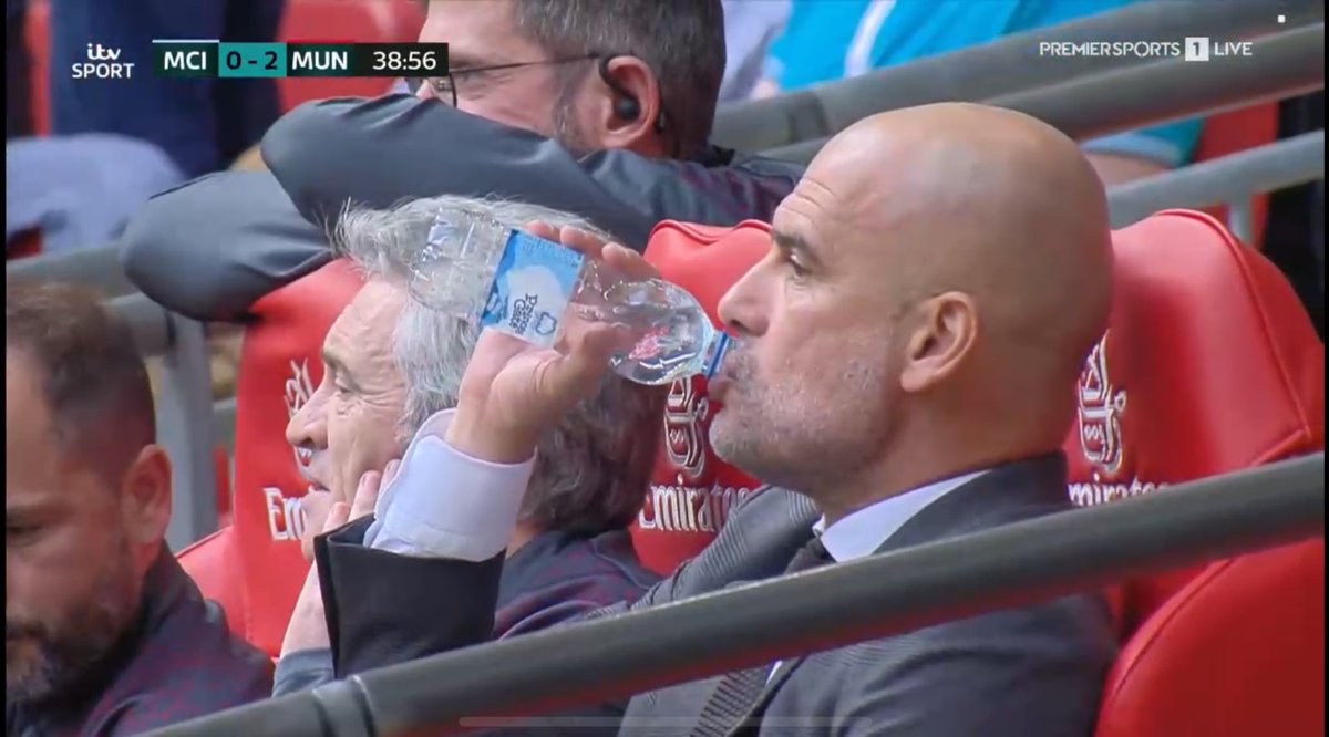 MilklessDog's tweet photo. Pep Guardiola is SHOOK https://t.co/HVZuSsKWEX