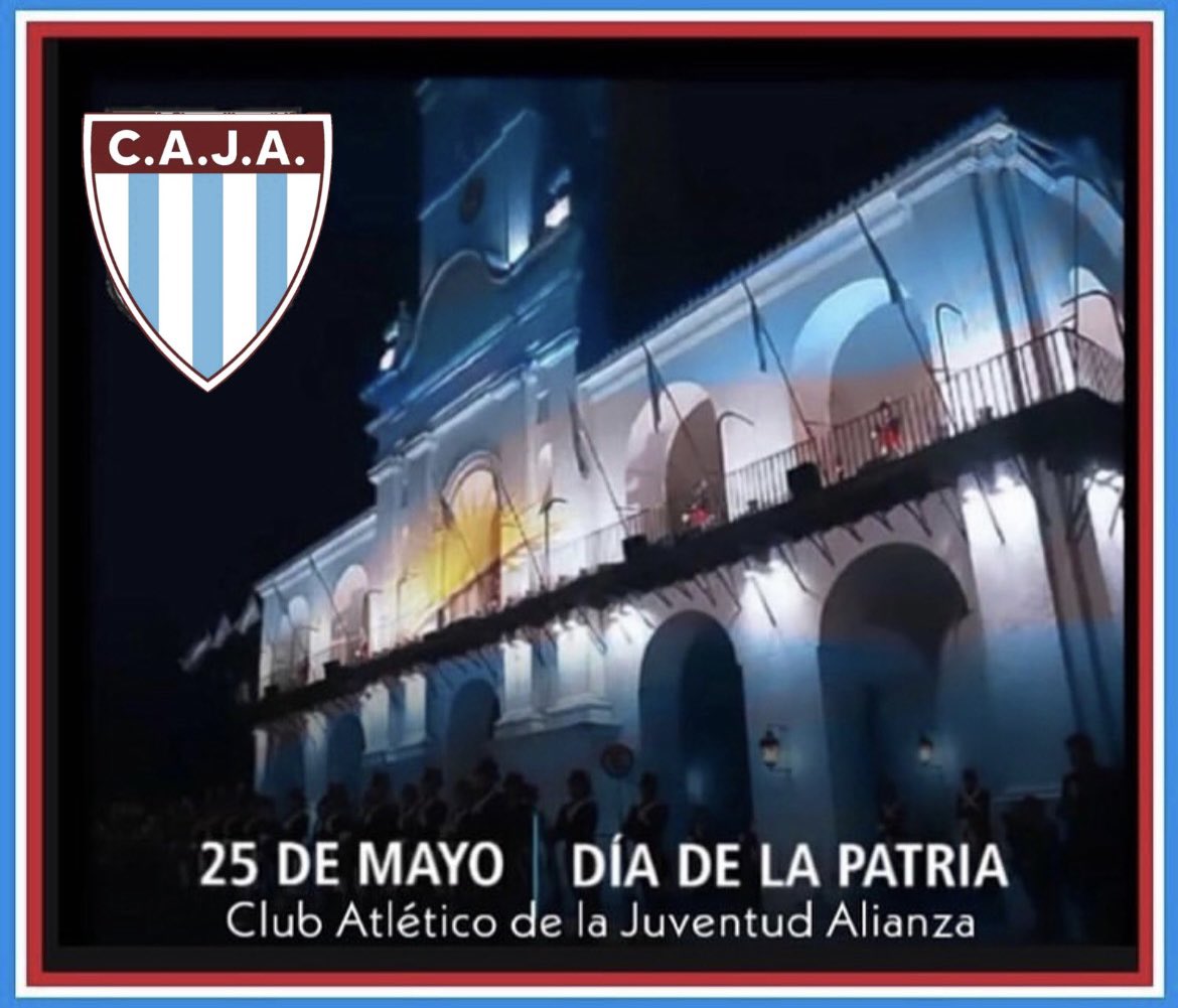 atleticoalianza's tweet photo. 25 de Mayo | En un nuevo aniversario de la Revolución de Mayo, ¡Feliz Día de la Patria!

ARGENTINO, GRACIAS A DIOS!! 

🇦🇷 #VamosArgentina 
🇱🇺 #VamosLechuzos https://t.co/IZhJJWl6AT