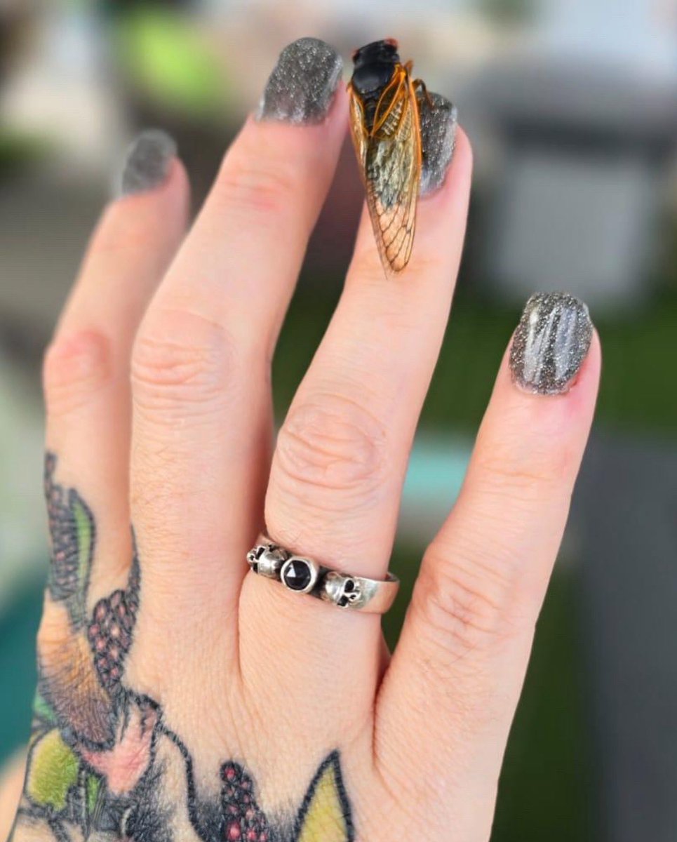 ossua_et_acroamata :
@jetpack_annie rocking our Janus Ring (black diamond)
thanks so much 🖤💀🤘🏼
 #925jewelry #skullring #engagementring #altengagementring #alternativelifestyles
 #gothstyle #goth4life
#handmadeintheuk #ukmade #dorset #ukjewellerydesigner #ossuaetacroamata