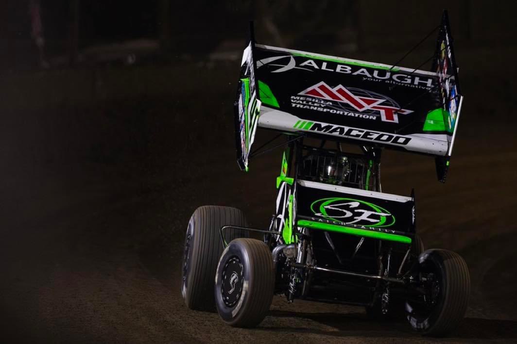 Congrats @carson_macedo @JJR41Updates on podium P2 🥈finish last night @NosEnergyDrink @WorldofOutlaws @AtomicSpeedway 
#teamsander24
#sanderracingwheels
#sanderracing