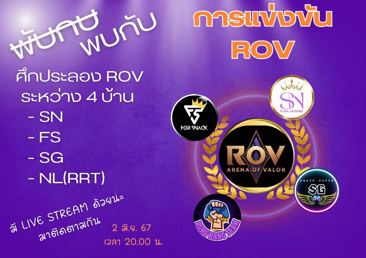 GamerOfficial31's tweet photo. 🎉🎮การแข่งขันโดยพบกันหมดทุกบ้าน
วันแข่ง มีสตีมเกม และ สเปช 🎉🔥

กติกา แข่ง 1 แมท แข่ง 3 รอบ 
ชนะ 3 คะแนน แพ้ 0 คะแนน

รอบที่ 1 วันที่ 2 มิถุนายน 67 เวลา 20.00 น.
คู่ที่ 1 บ้านฉี พบกับ บ้านรุงรัง
คู่ที่ 2 บ้านหลัก  พบกับ บ้านเกมส์

รอบที่ 2 วันที่ 8 มิถุนายน 67 เวลา 20.00 น.
คู่ที่ 1 บ้านฉี พบกับ บ้านเกมส์
คู่ที่ 2 บ้านหลัก พบกับ บ้านรุงรัง

รอบที่ 3 วันที่ 15 มิถุนายน 67 เวลา 20.00 น.
คู่ที่ 1 บ้านฉี พบกับ บ้านหลัก
คู่ที่ 2 บ้านรุงรัง พบกับ บ้านเกมส์

รอบที่ 4 วันที่ 22 มิถุนายน 67 เวลา 20.00 น.
ชิงที่ 3  คู่คะแนนน้อย
ชิงที่ 1   คู่คะแนนเยอะ